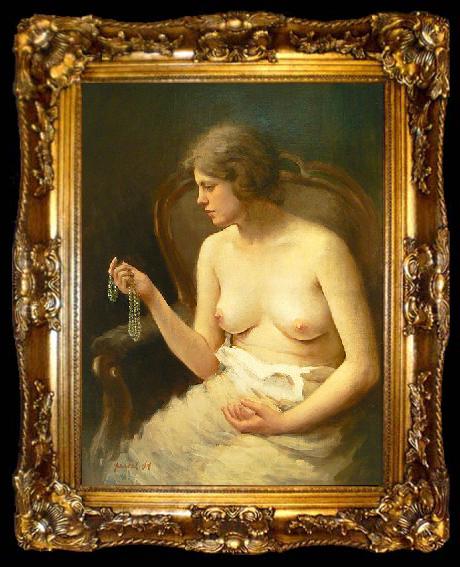 framed  Stanislav Feikl Nude girl by Czech painter Stanislav Feikl,, ta009-2